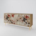 PETAL HARMONY 3-Door Sideboard in Oak Effect