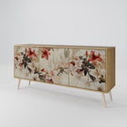 PETAL HARMONY 3-Door Sideboard in Oak Effect