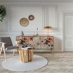 PETAL HARMONY 3-Door Sideboard in Oak Effect