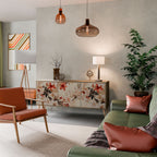 PETAL HARMONY 3-Door Sideboard in Oak Effect