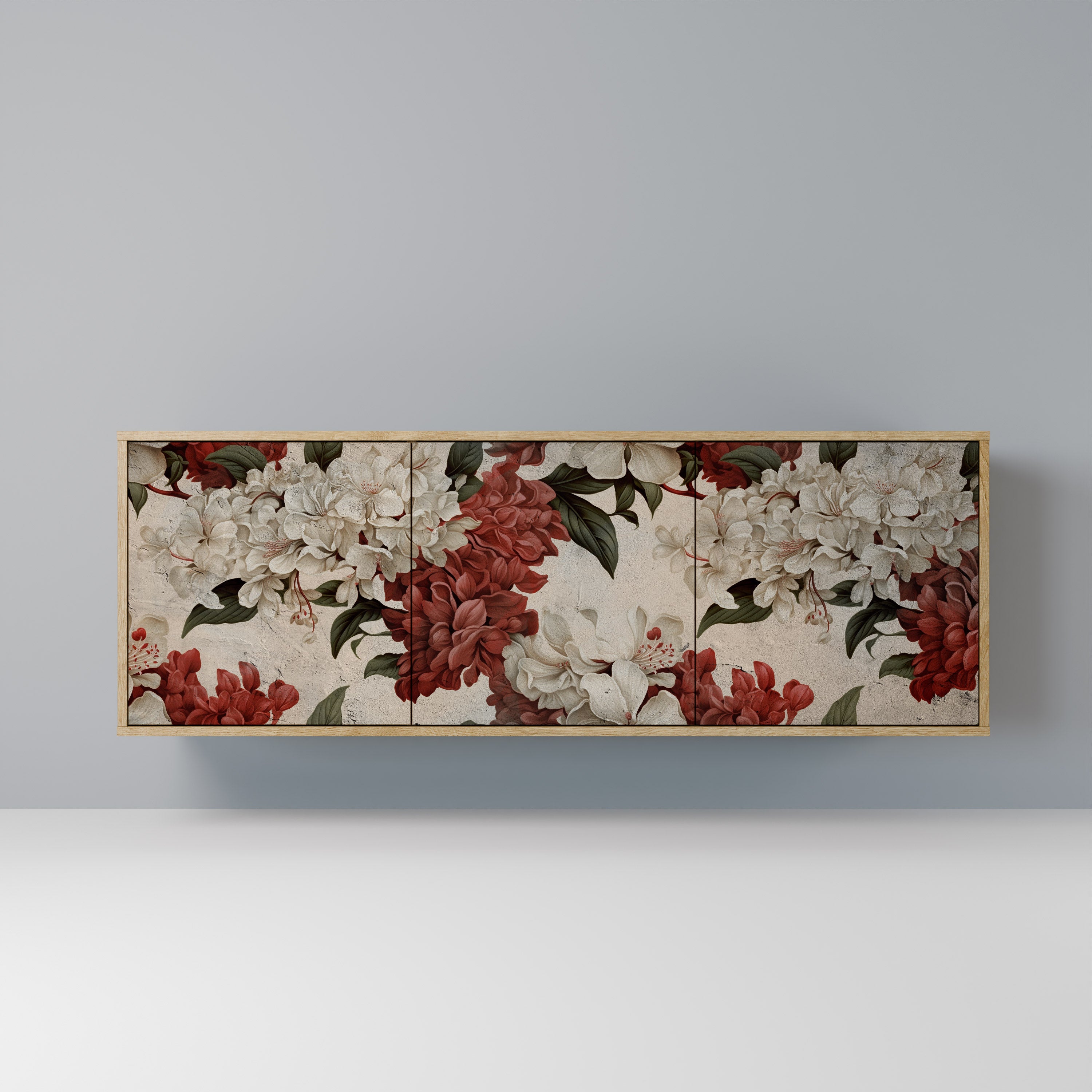 EPHEMERAL DAYS 3-Door Sideboard in Oak Effect