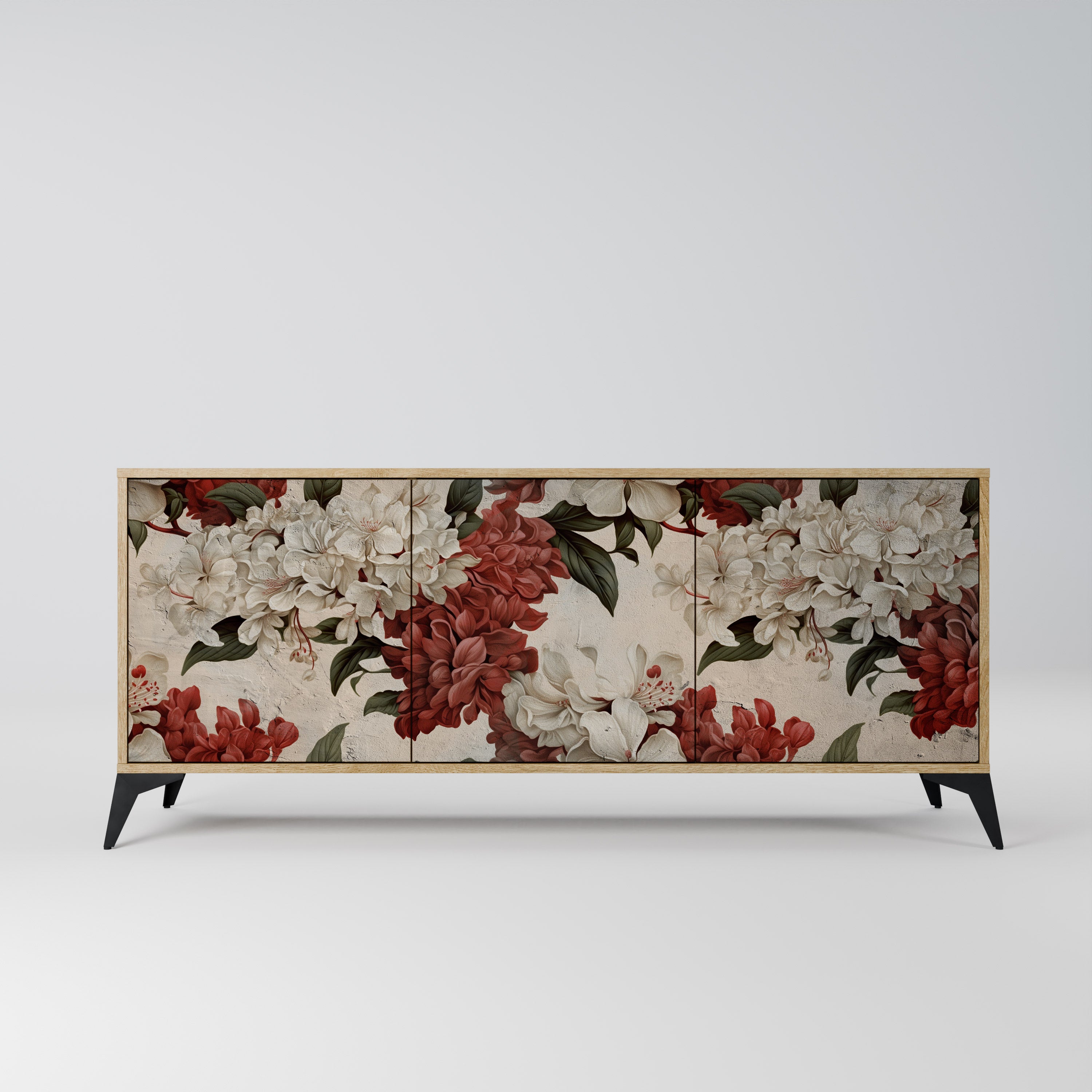 EPHEMERAL DAYS 3-Door Sideboard in Oak Effect