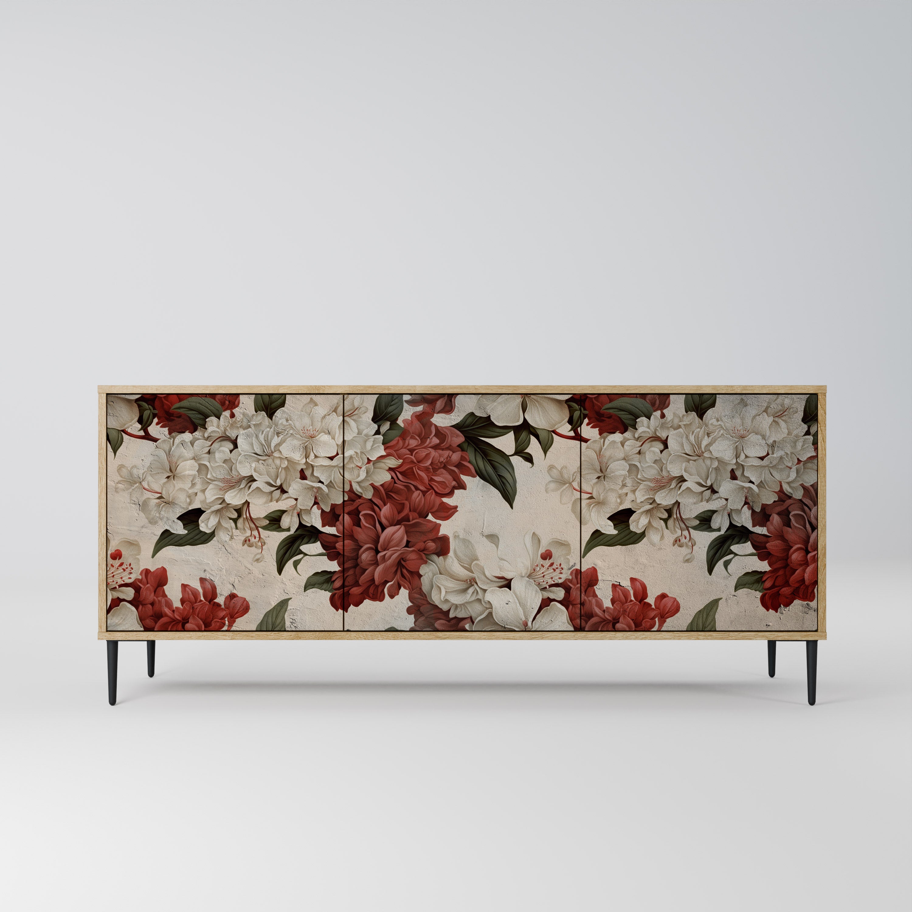 EPHEMERAL DAYS 3-Door Sideboard in Oak Effect