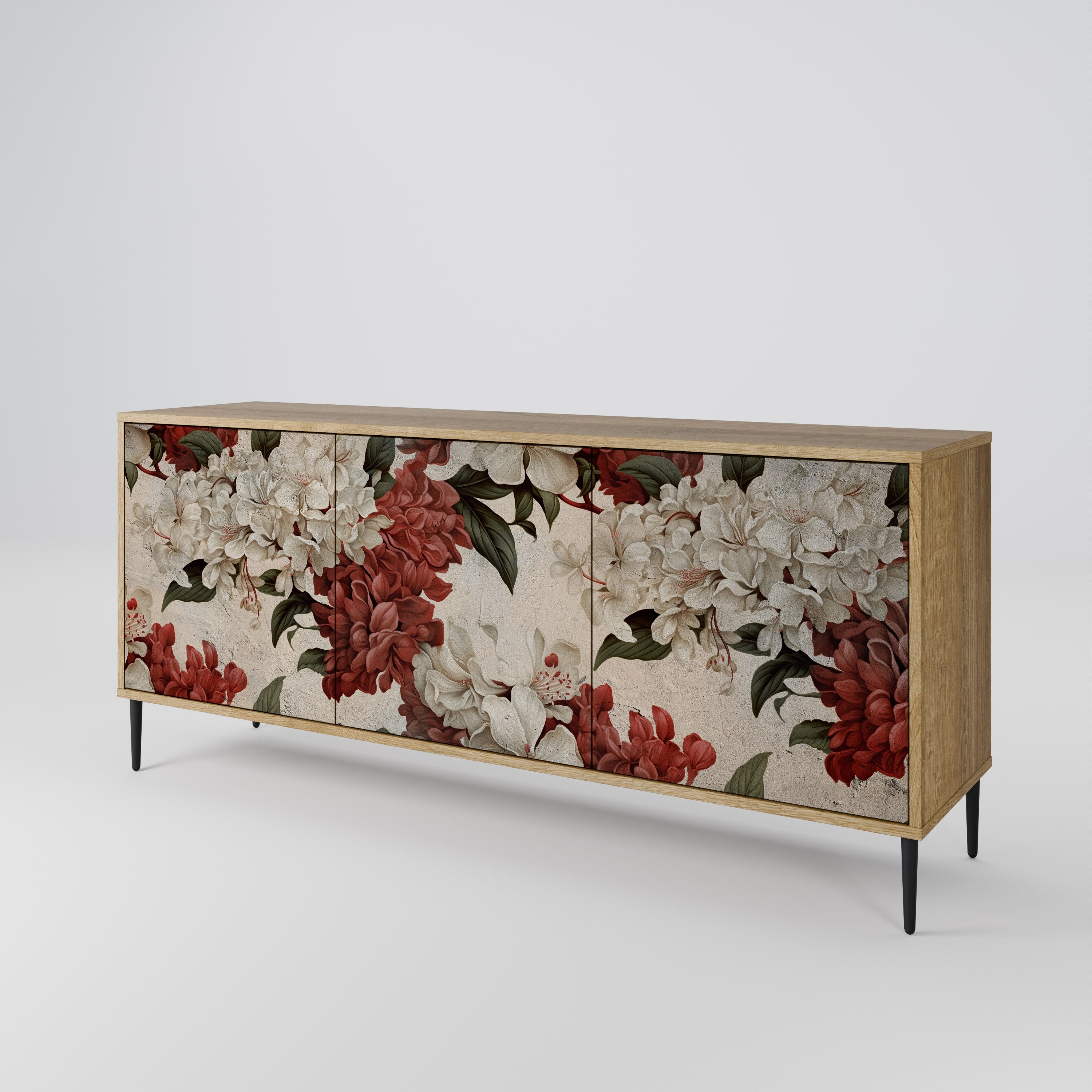 EPHEMERAL DAYS 3-Door Sideboard in Oak Effect