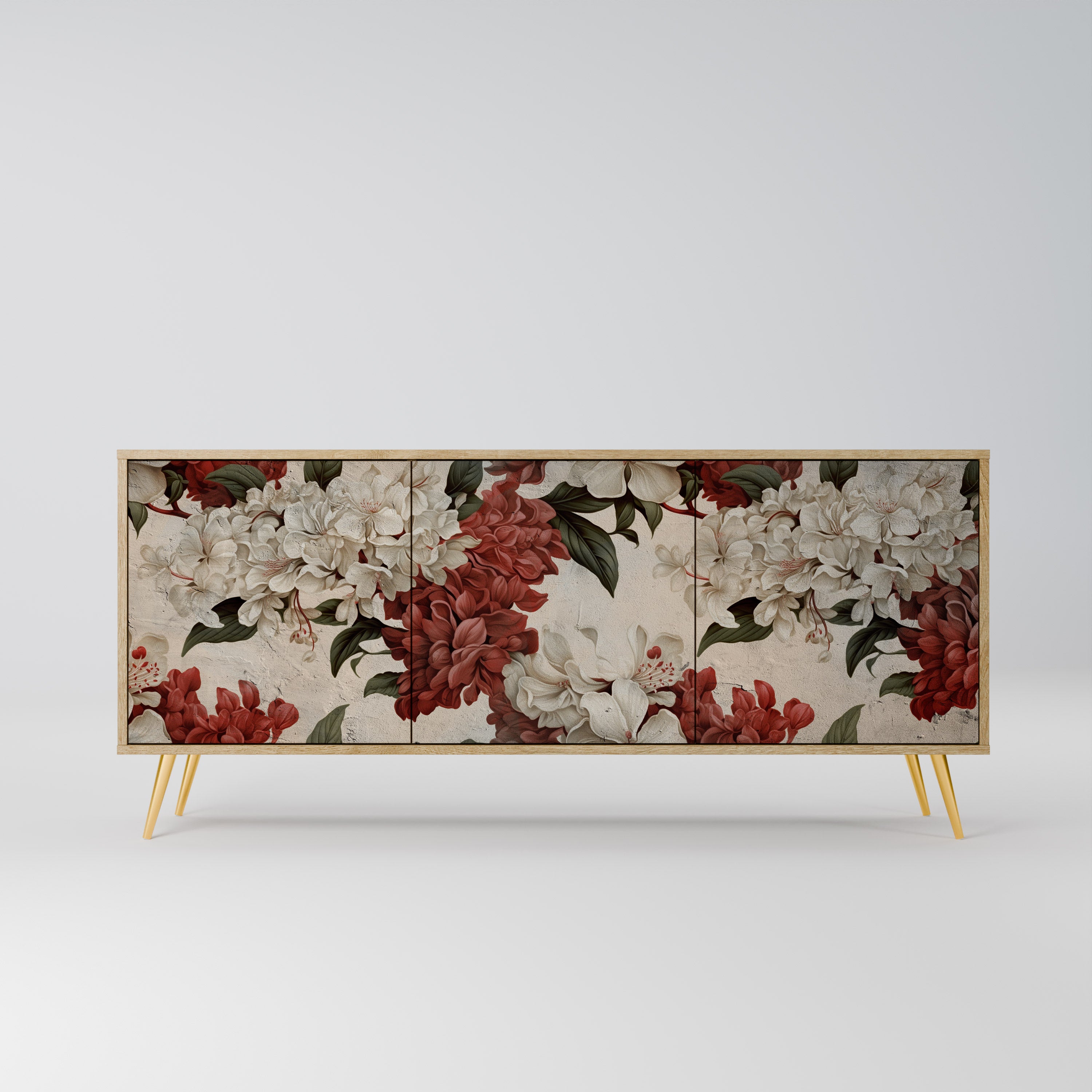 EPHEMERAL DAYS 3-Door Sideboard in Oak Effect