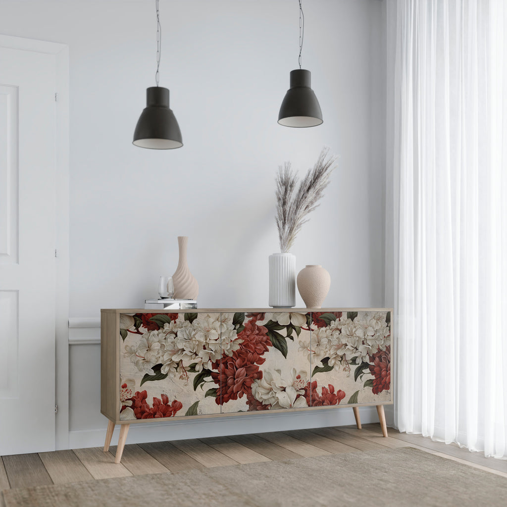 EPHEMERAL DAYS 3-Door Sideboard in Oak Effect