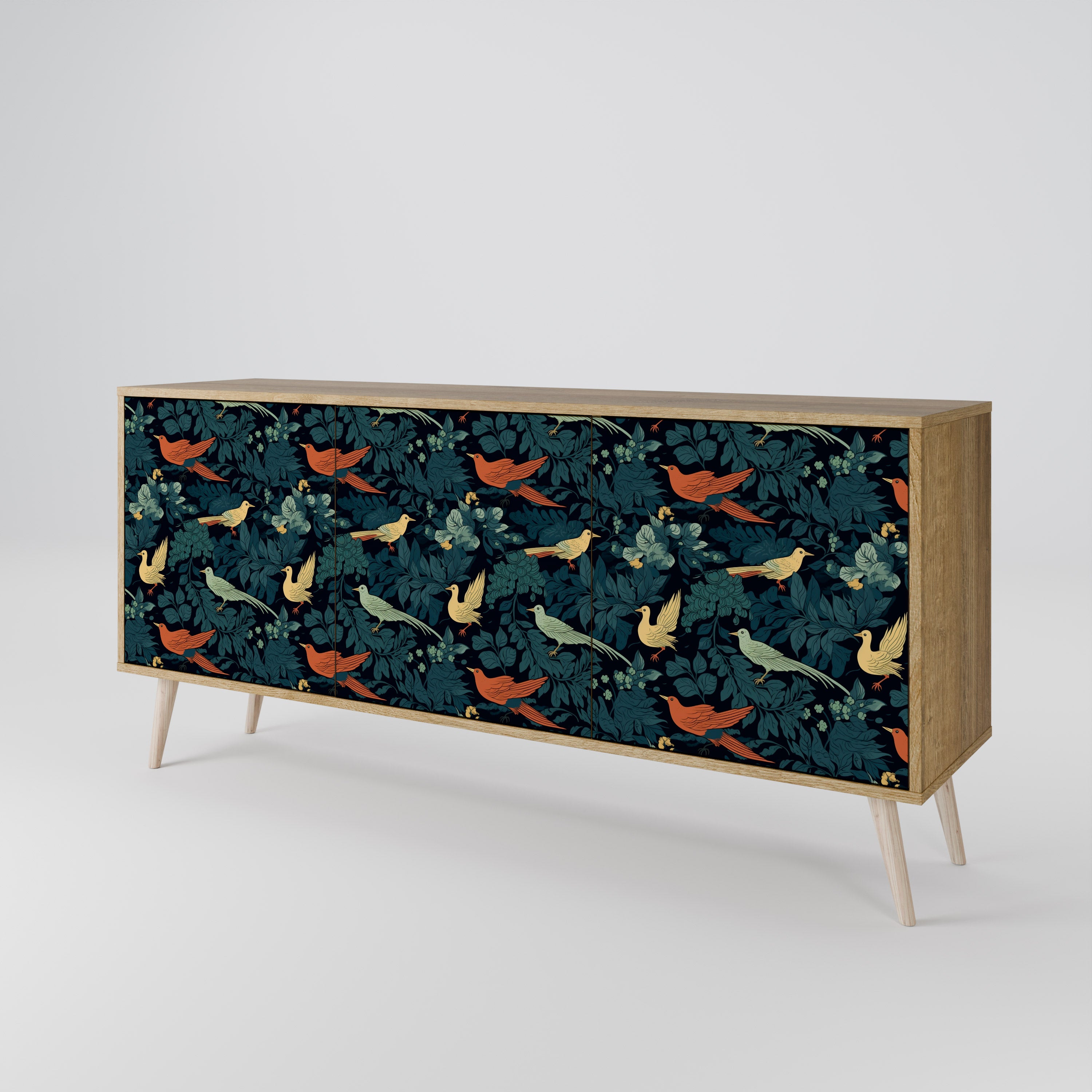 FOWL ORNAMENT 3-Door Sideboard