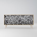 CHARCOAL SPROUT 3-Door Sideboard in Oak Effect