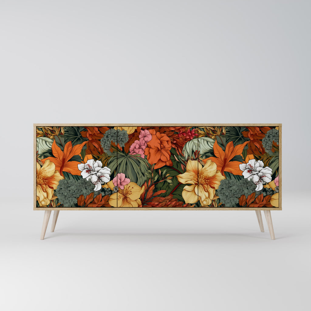 RADIANT FLORA 3-Door Sideboard in Oak Effect