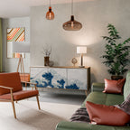 THE GREAT WAVE AT KANAGAWA Aparador de 3 Puertas en Efecto Roble