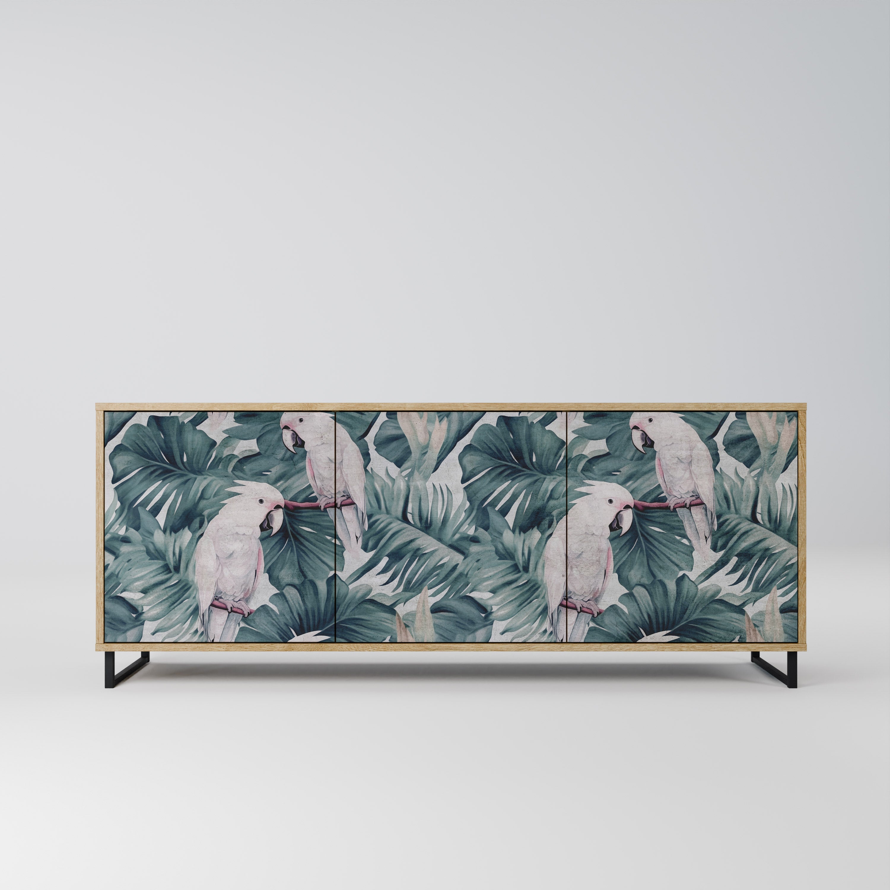 POPINJAY LOOK 3-Door Sideboard in Oak Effect