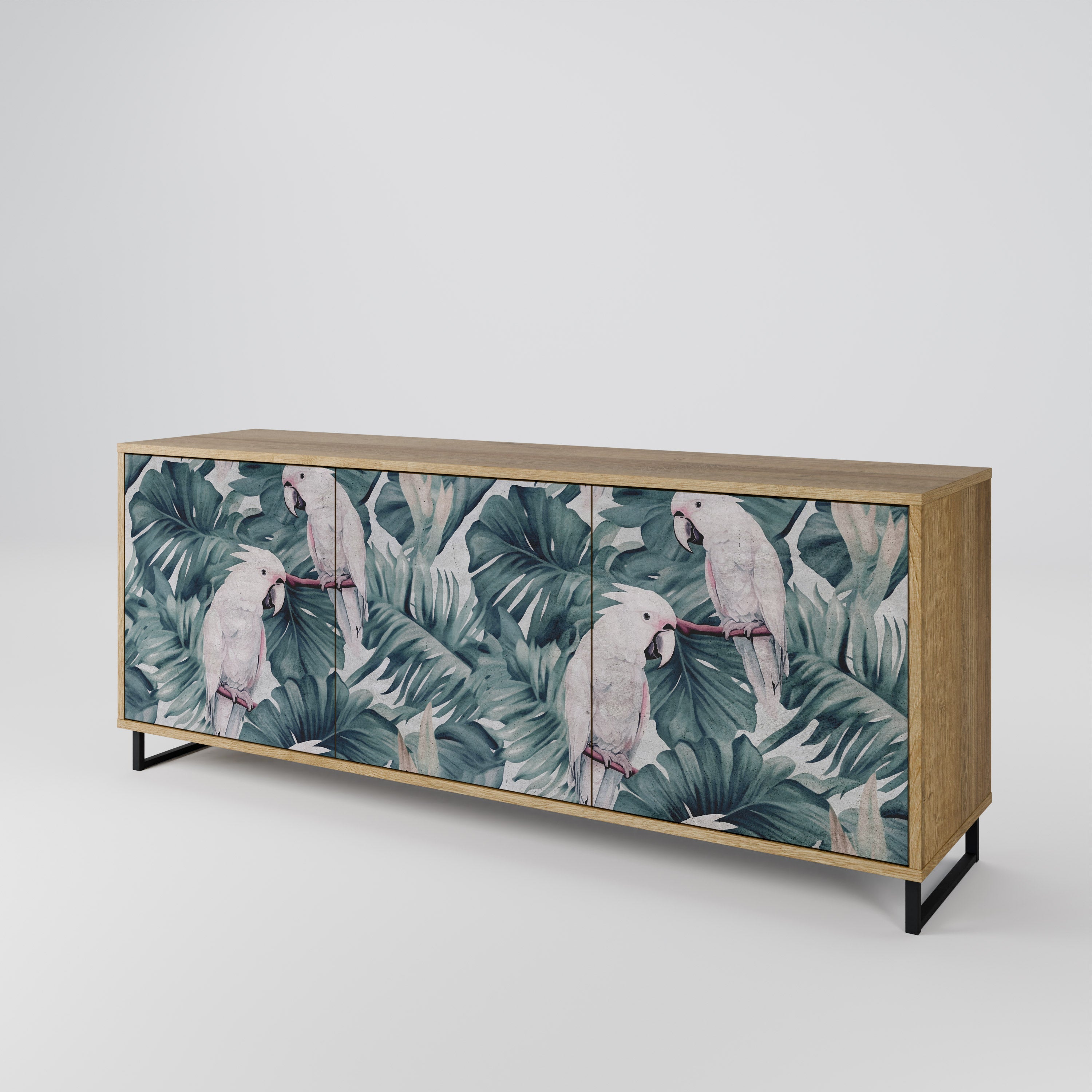 POPINJAY LOOK 3-Door Sideboard in Oak Effect