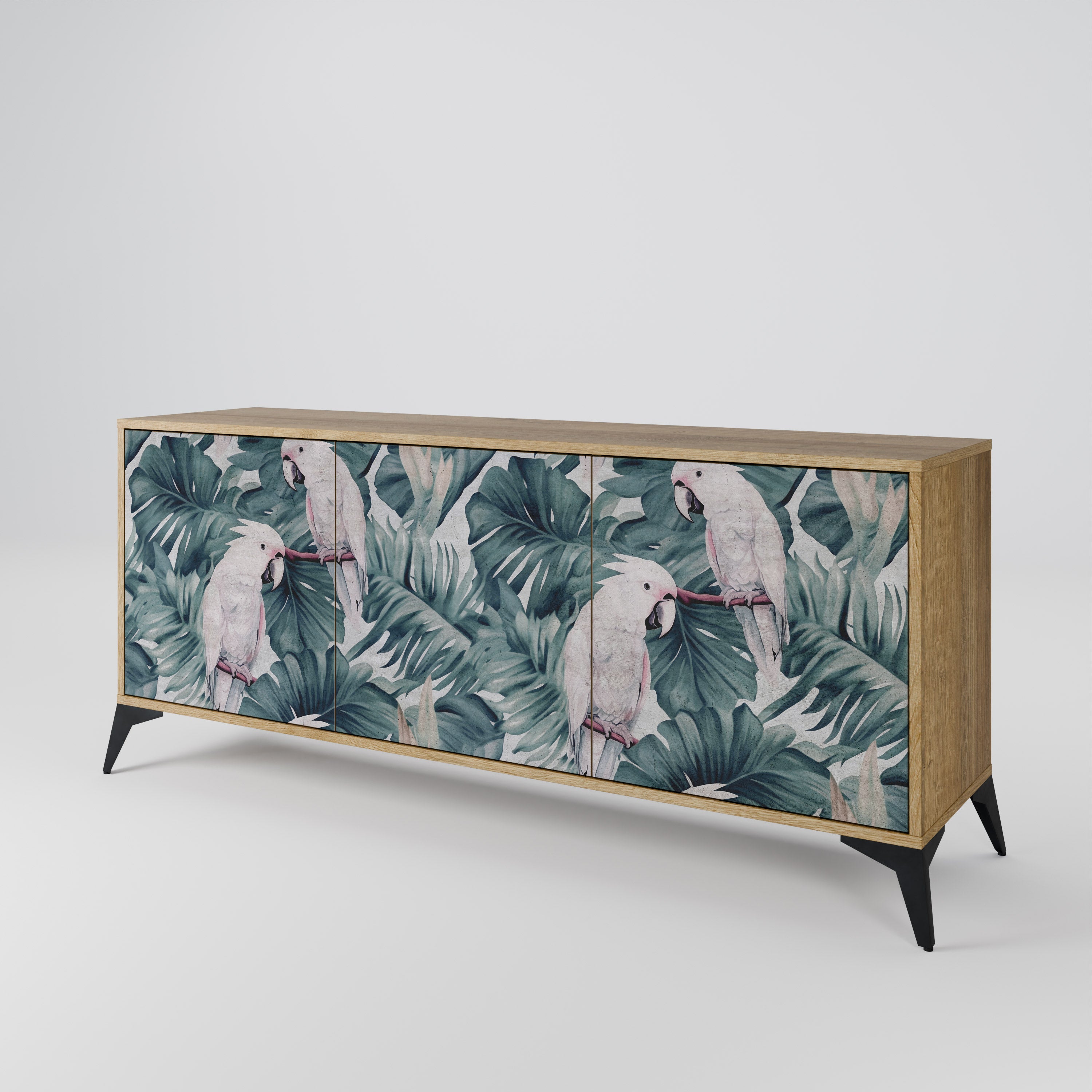 POPINJAY LOOK 3-Door Sideboard in Oak Effect