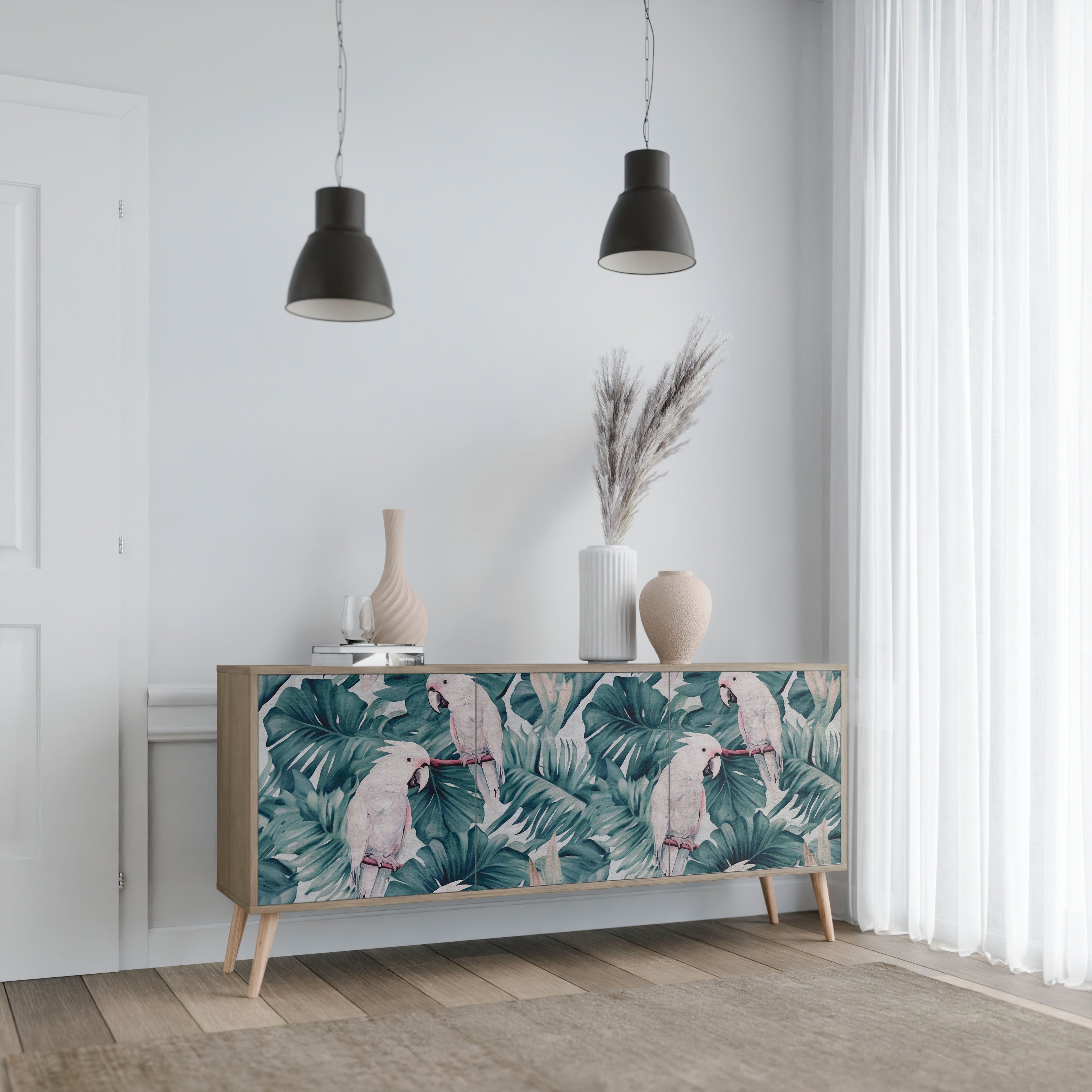 POPINJAY LOOK 3-Door Sideboard in Oak Effect