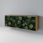 SUCCULENT JUNGLE 3-Door Sideboard in Oak Effect