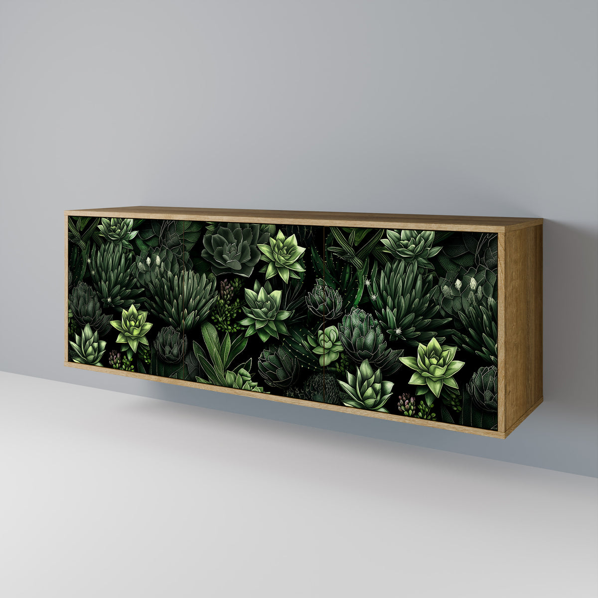 SUCCULENT JUNGLE Aparador de 3 Puertas