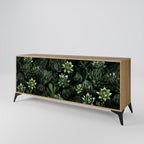 SUCCULENT JUNGLE 3-Door Sideboard in Oak Effect