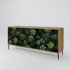 SUCCULENT JUNGLE 3-Door Sideboard in Oak Effect