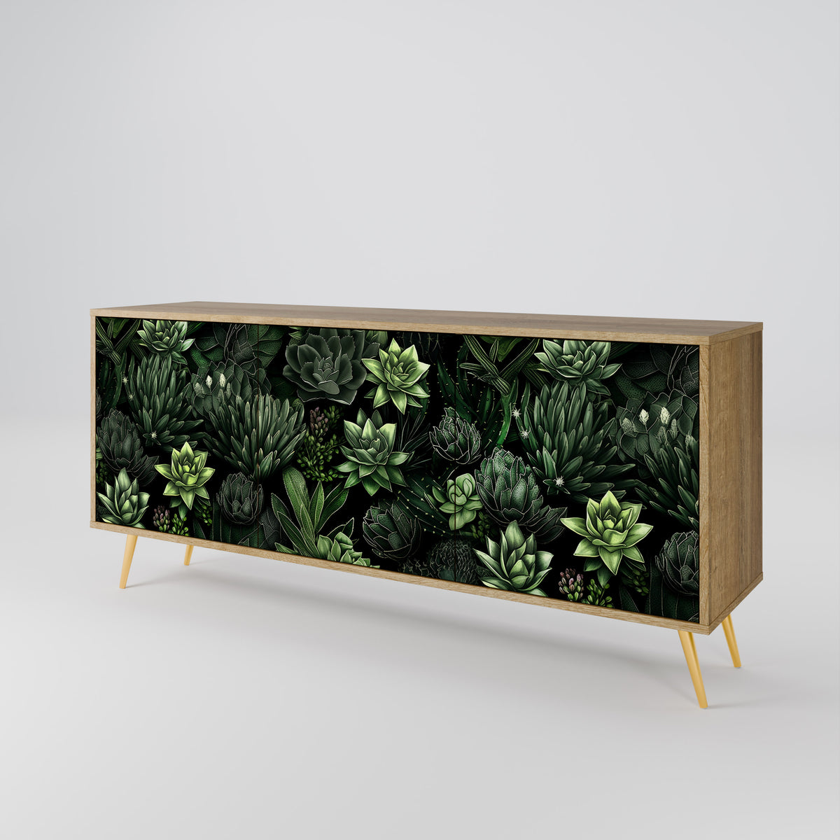 SUCCULENT JUNGLE Aparador de 3 Puertas