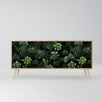 SUCCULENT JUNGLE 3-Door Sideboard in Oak Effect