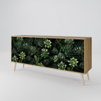 SUCCULENT JUNGLE 3-Door Sideboard in Oak Effect