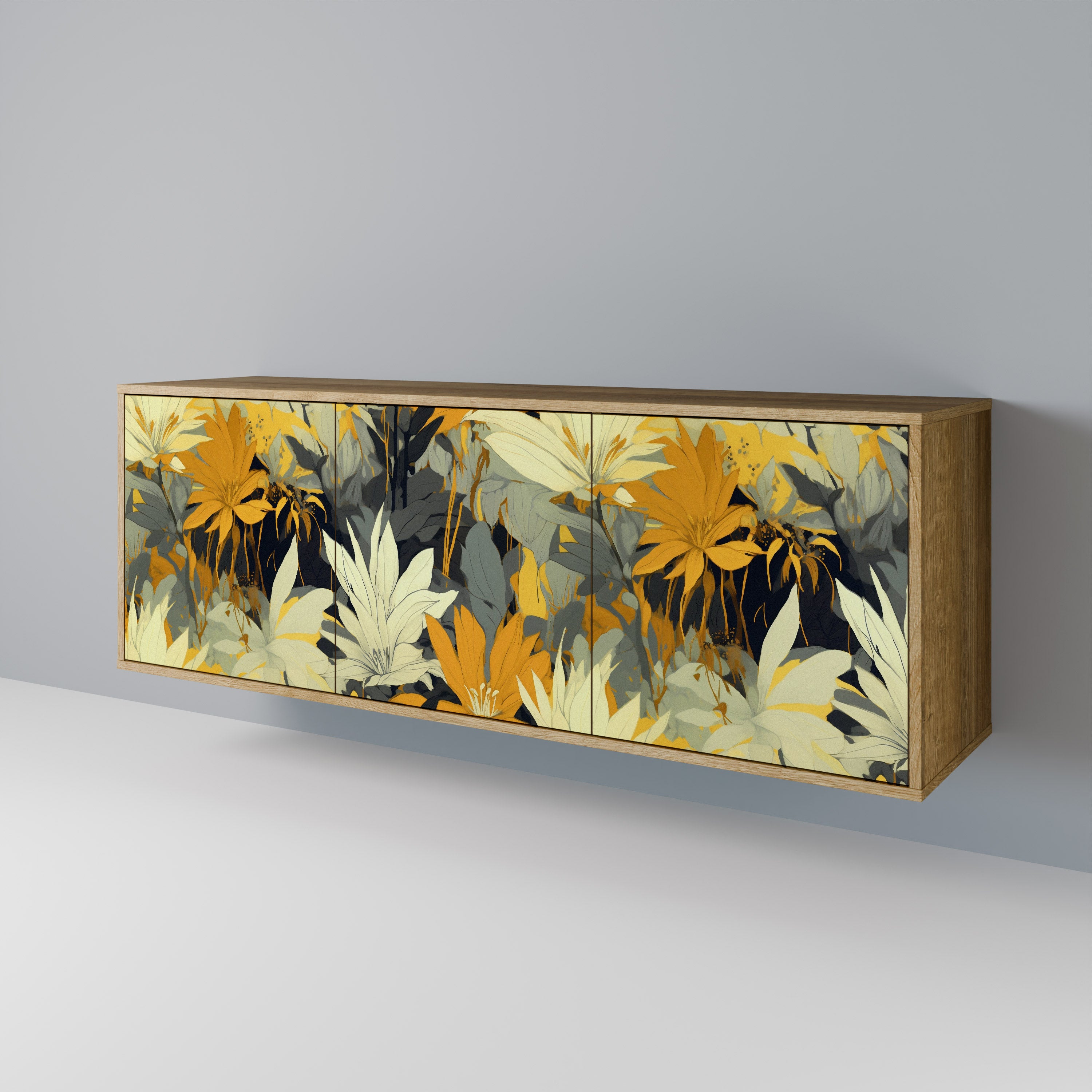 SUNKISSED LILY 3-Door Sideboard in Oak Effect