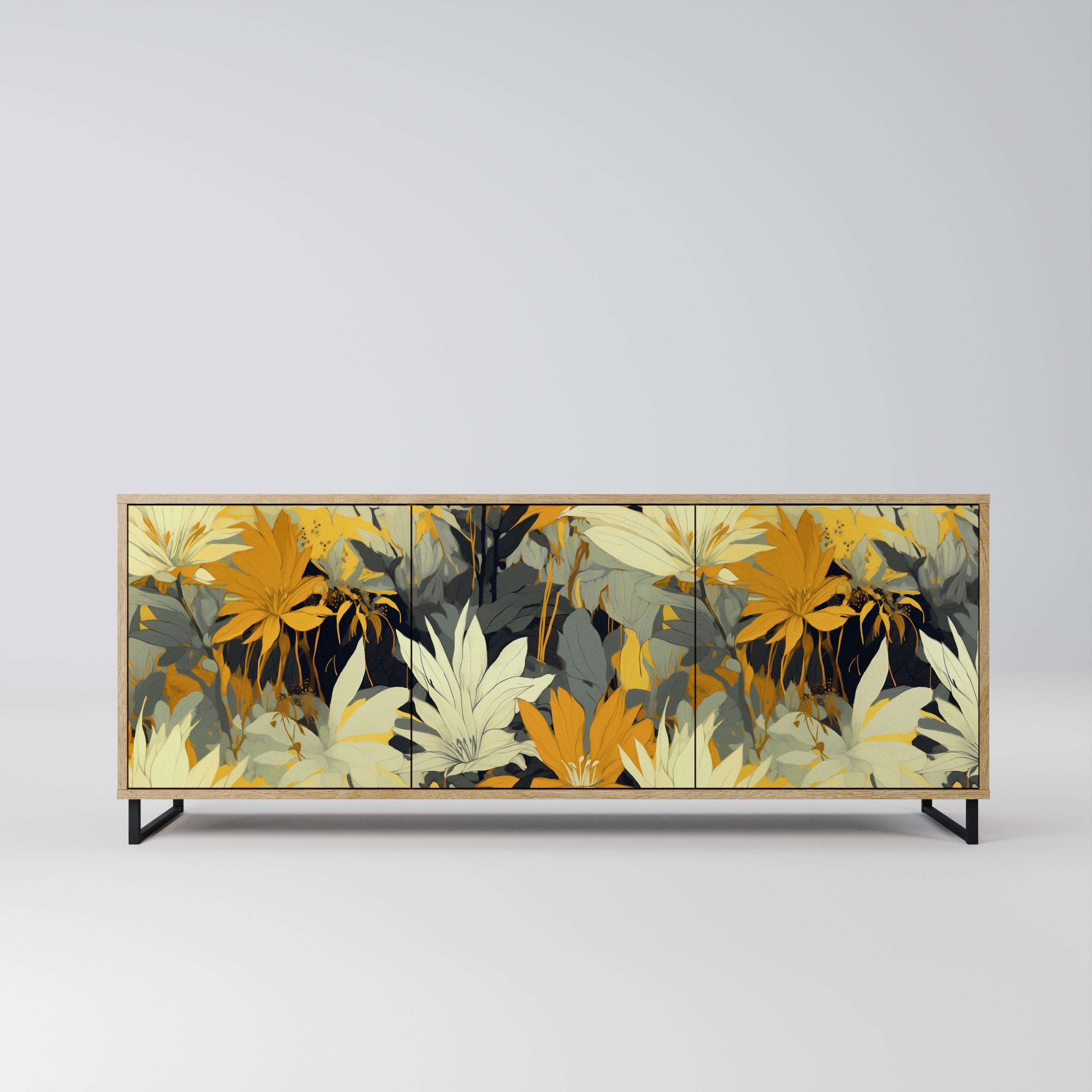 SUNKISSED LILY 3-Door Sideboard in Oak Effect