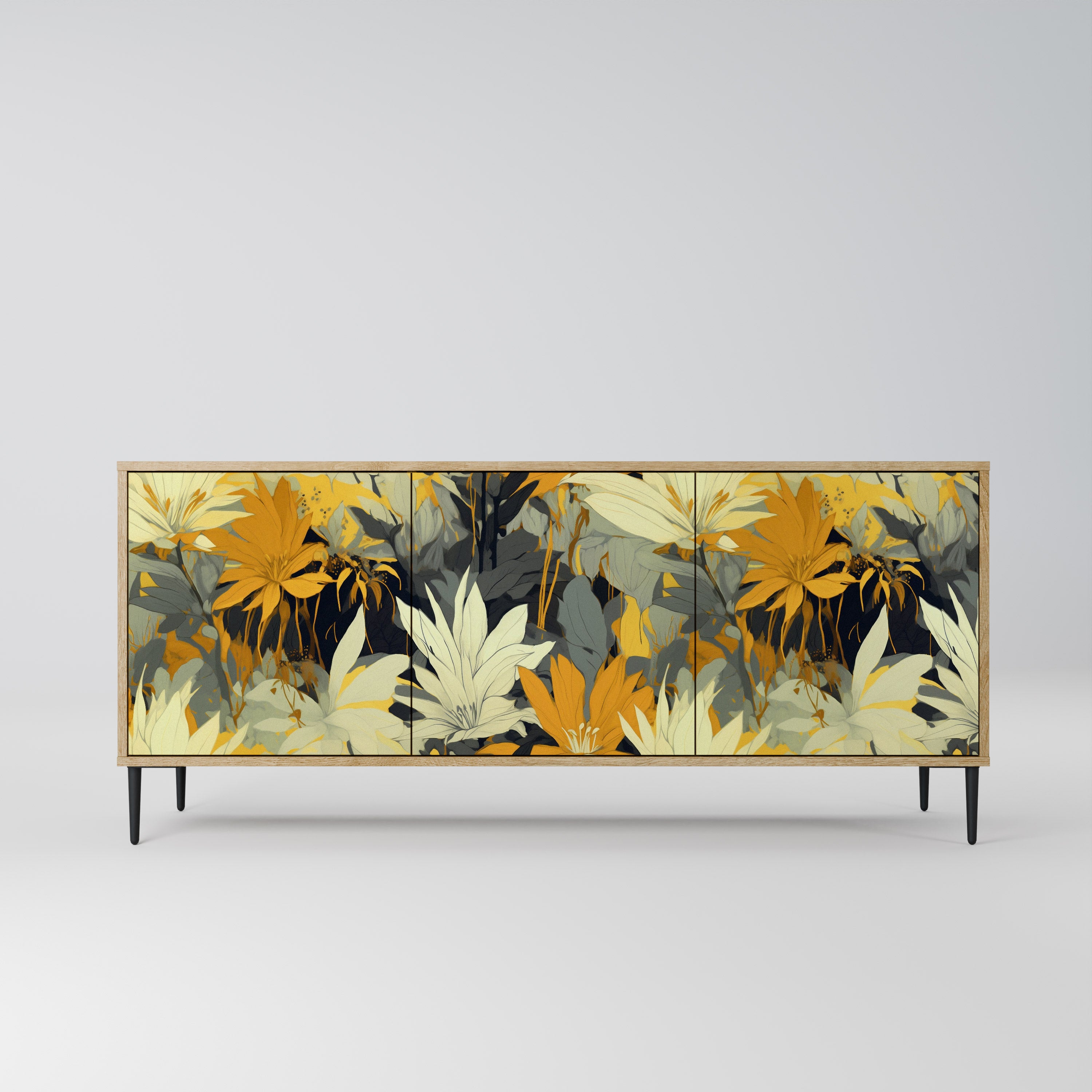 SUNKISSED LILY 3-Door Sideboard in Oak Effect