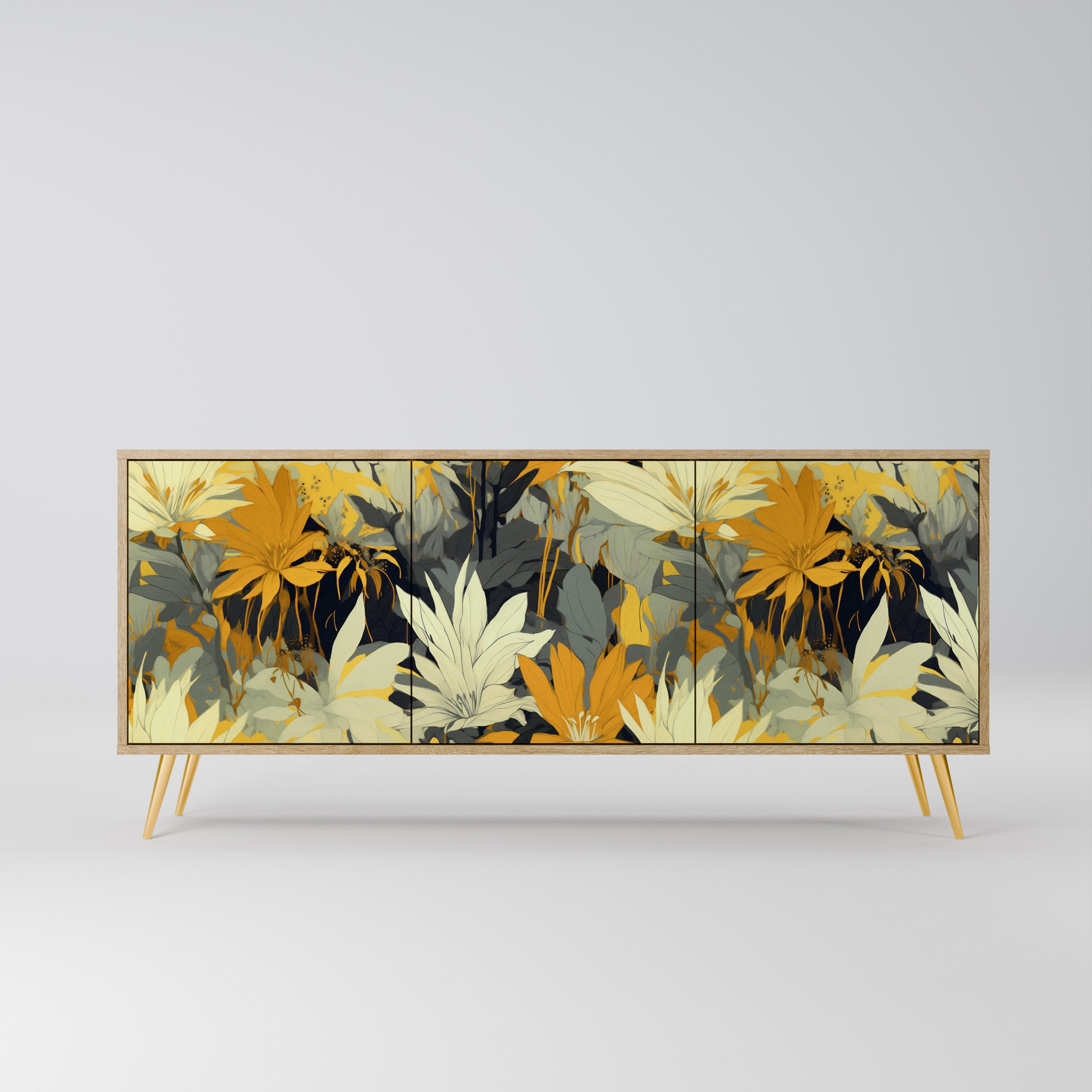 SUNKISSED LILY 3-Door Sideboard in Oak Effect