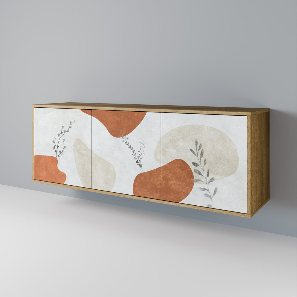 TRANQUIL TWIG 3-Door Sideboard in Oak Effect