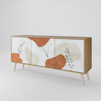 TRANQUIL TWIG Aparador de 3 Puertas en Efecto Roble