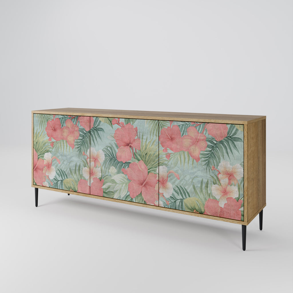HAWAIIAN SPIRIT 3-Door Sideboard in Oak Effect