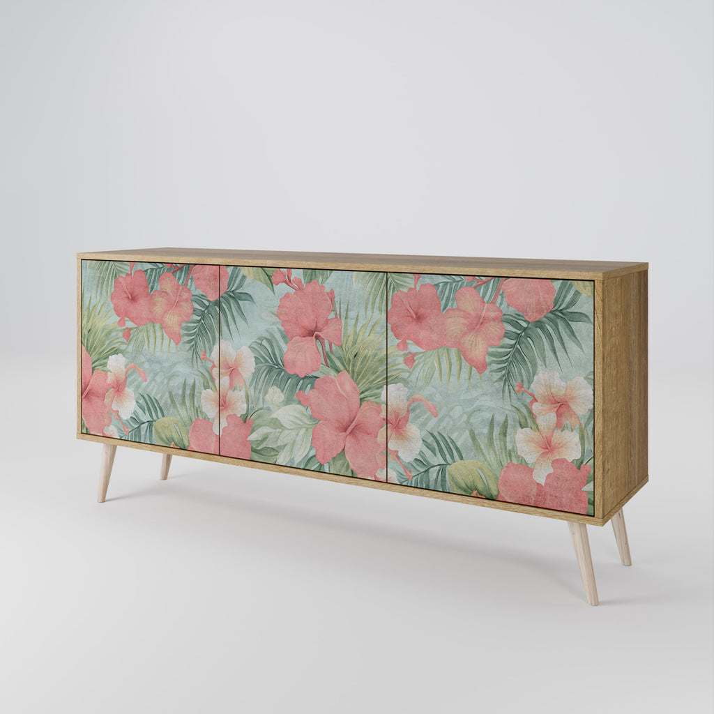 HAWAIIAN SPIRIT 3-Door Sideboard in Oak Effect