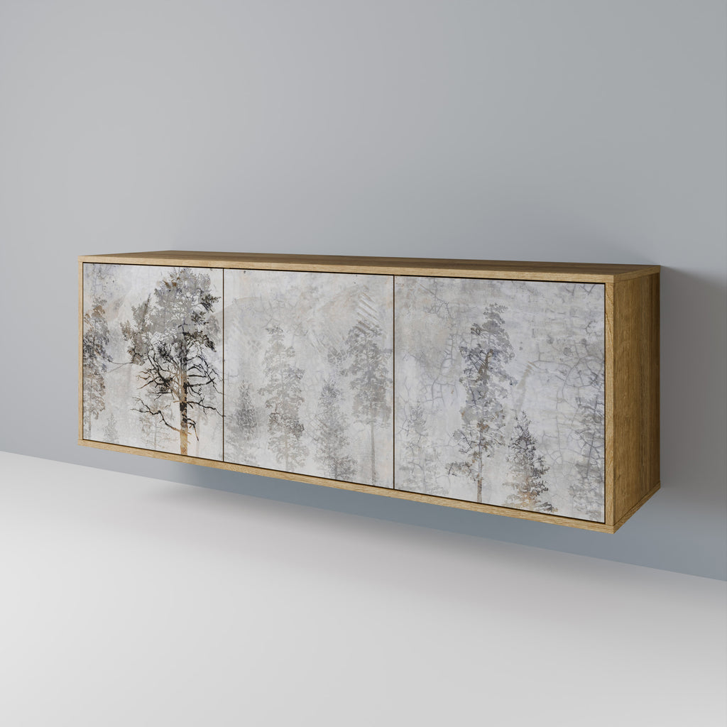 FADE IN THE TREES 3-Door Sideboard in Oak Effect