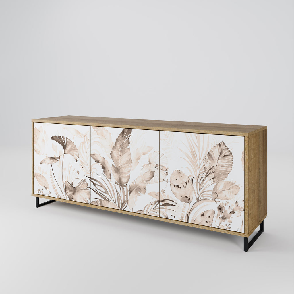 WILD TENDERNESS 3-Door Sideboard in Oak Effect