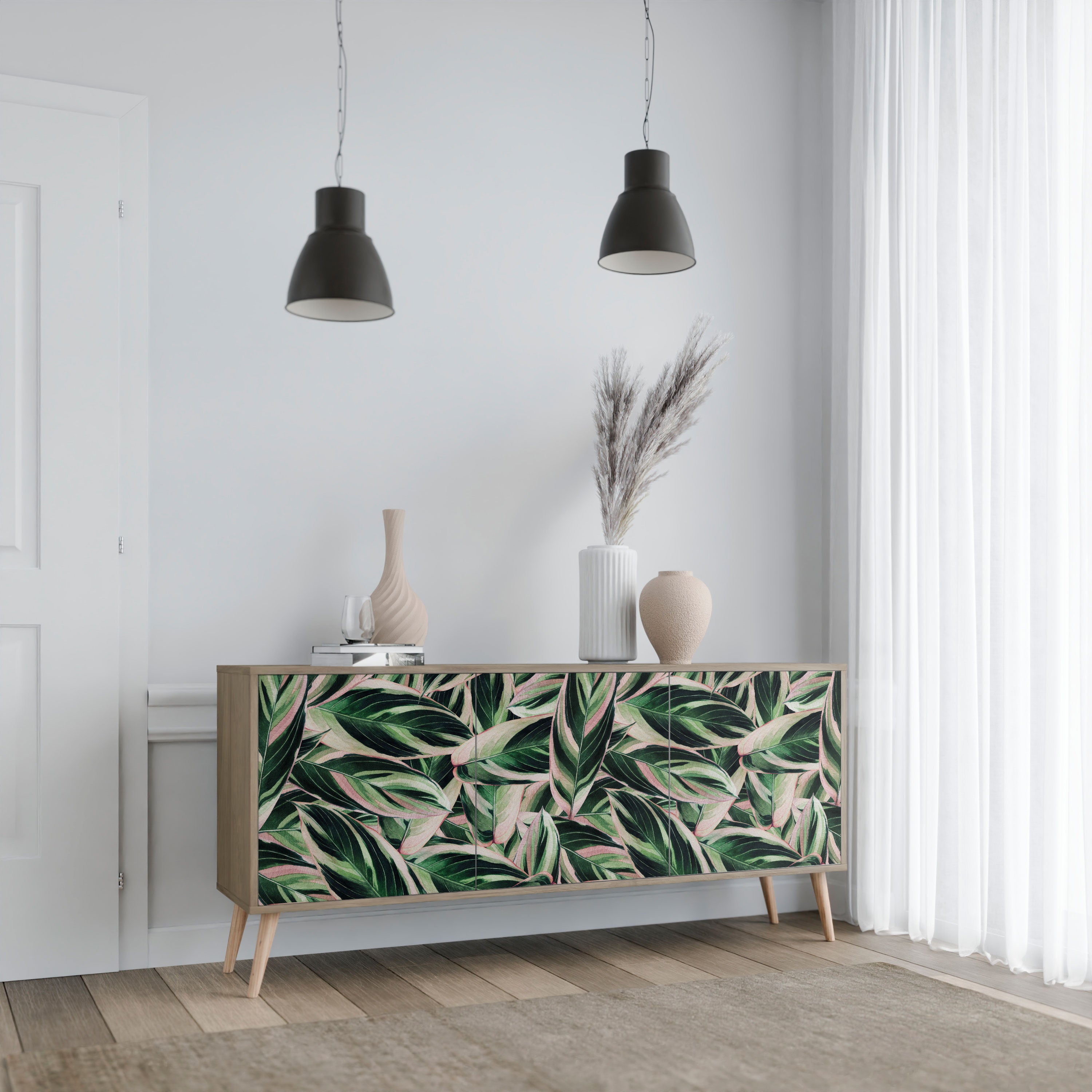 EERIE STROMANTHE 3-Door Sideboard in Oak Effect