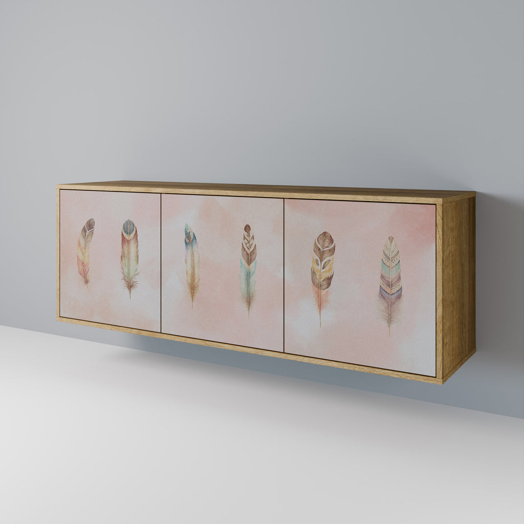 THE DELIQUESCE 3-Door Sideboard in Oak Effect