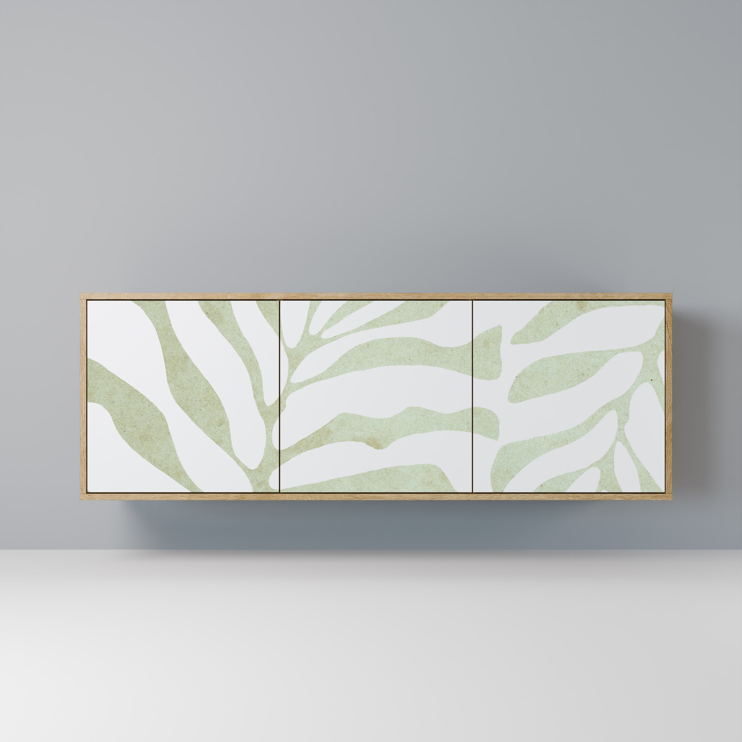 BOTANICAL SPARK 3-Door Sideboard in Oak Effect