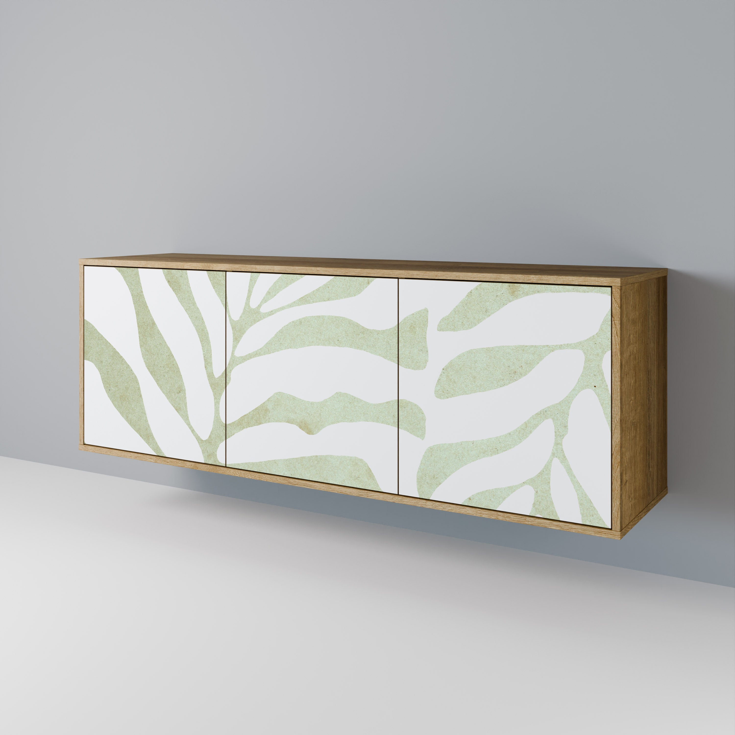 BOTANICAL SPARK 3-Door Sideboard in Oak Effect