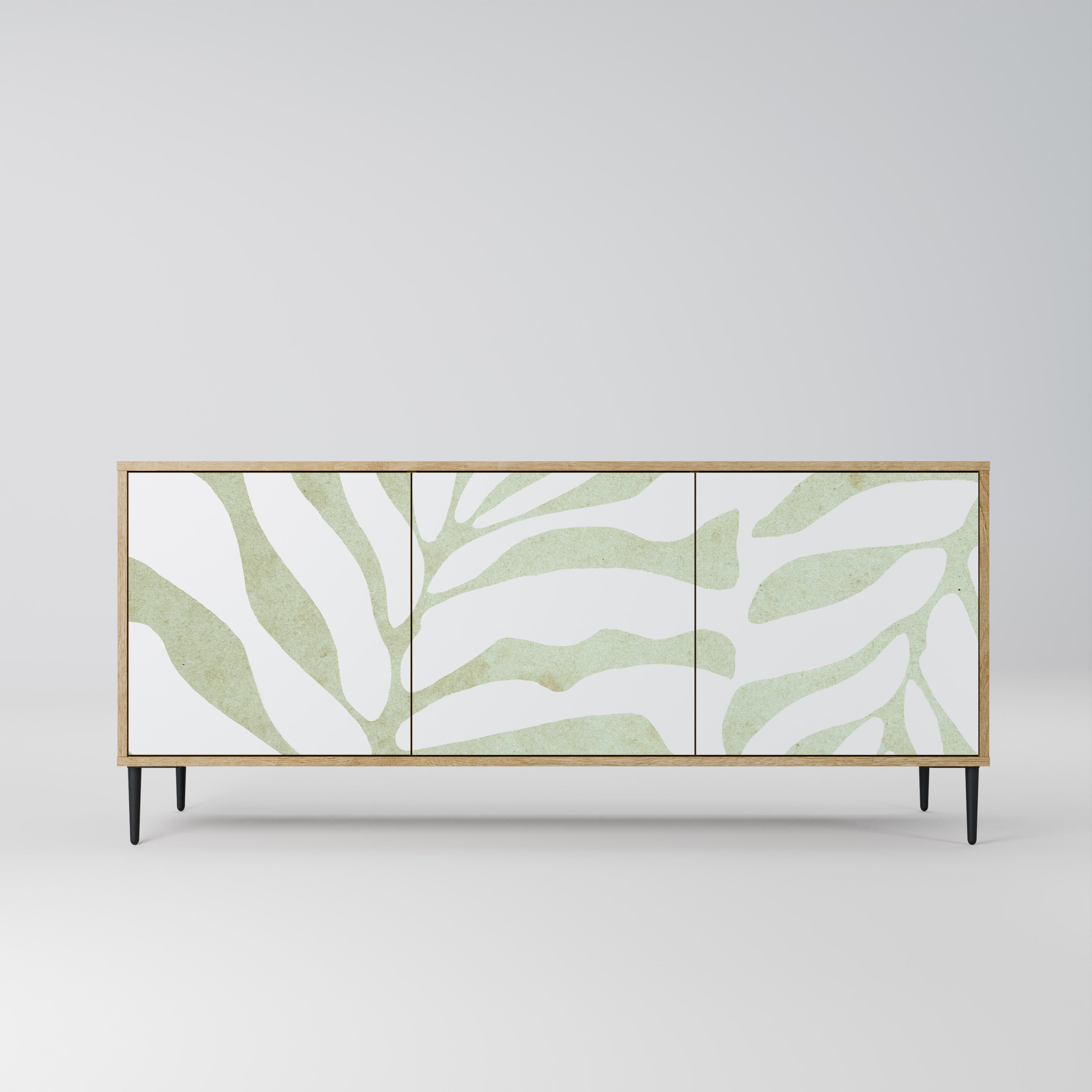 BOTANICAL SPARK 3-Door Sideboard in Oak Effect