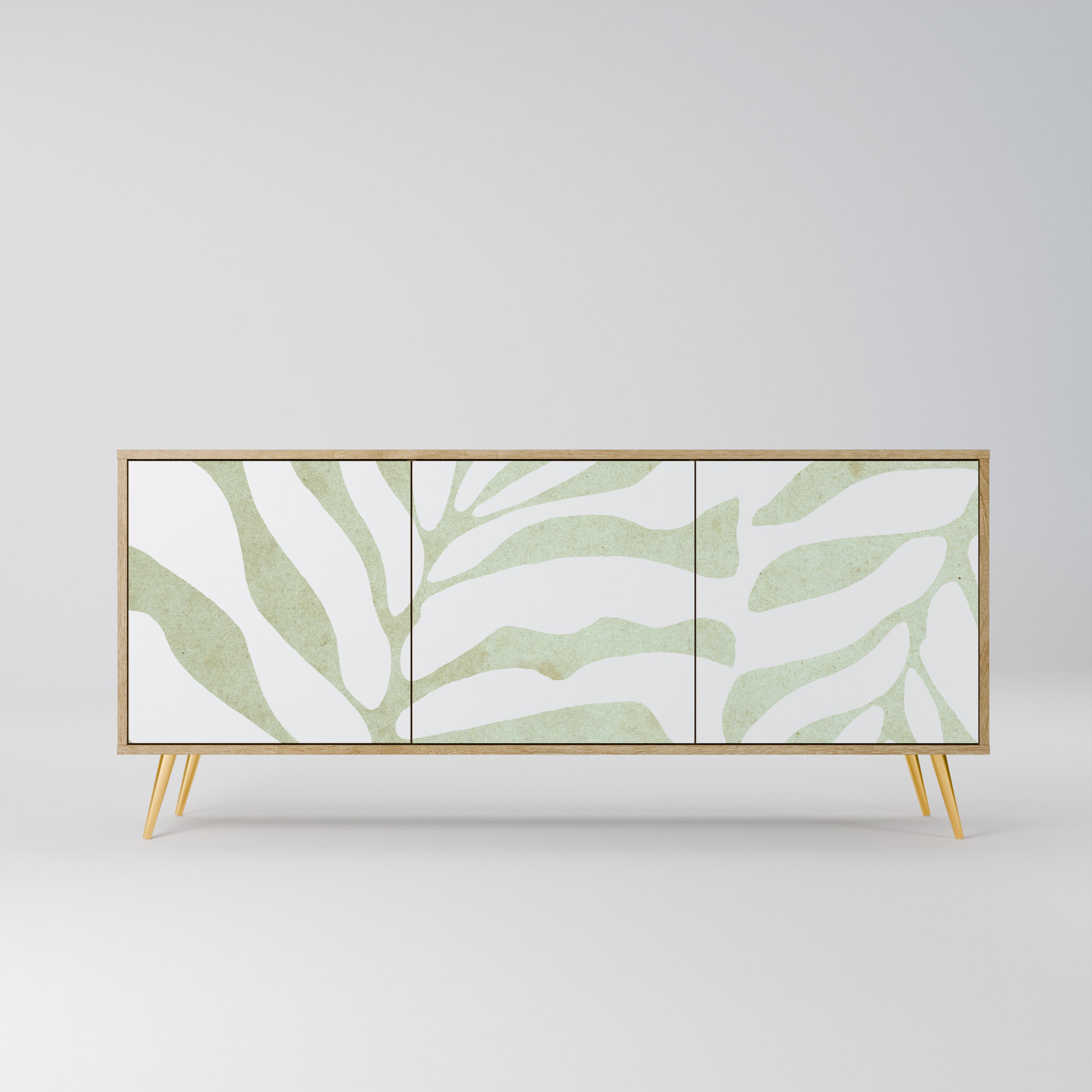BOTANICAL SPARK 3-Door Sideboard in Oak Effect