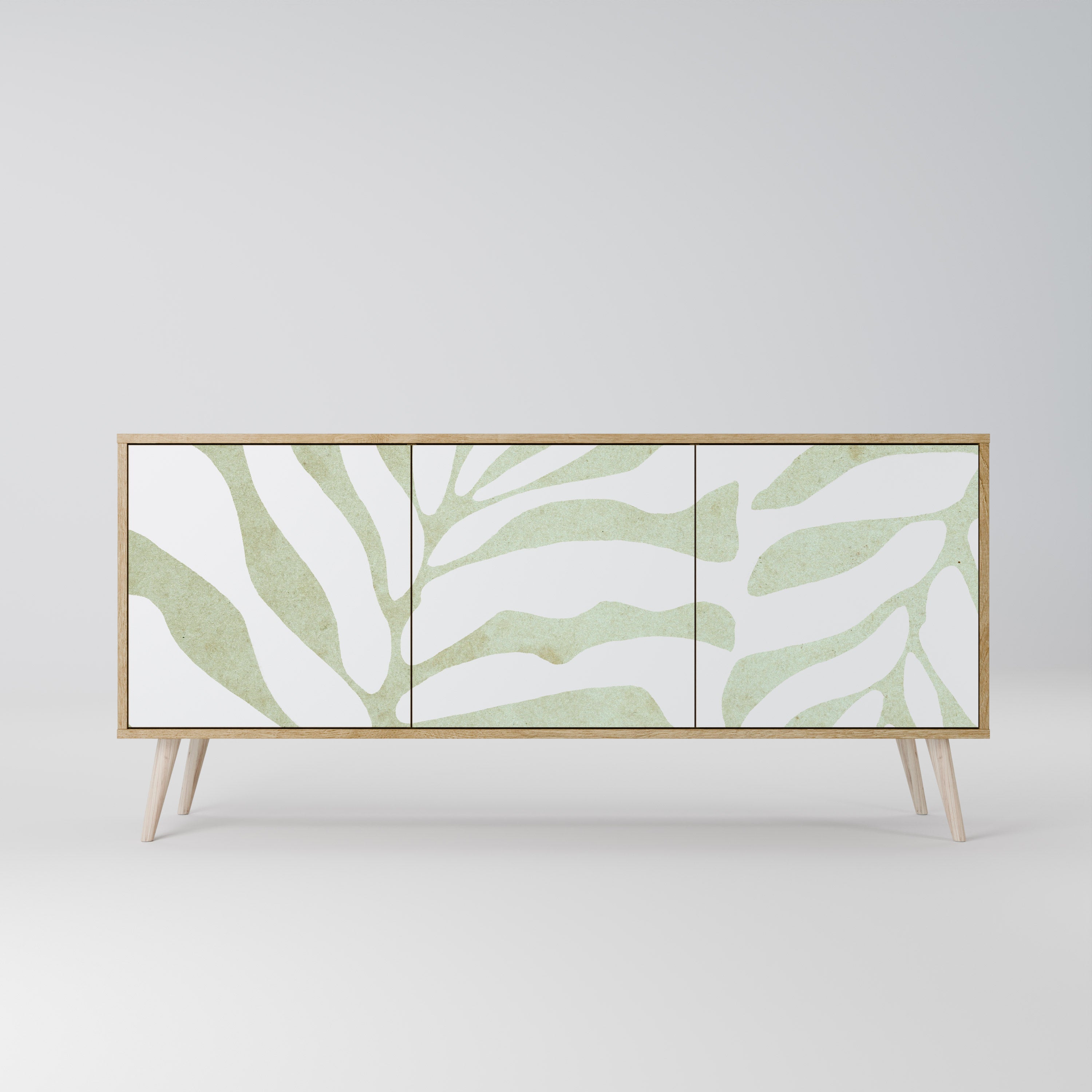 BOTANICAL SPARK 3-Door Sideboard in Oak Effect