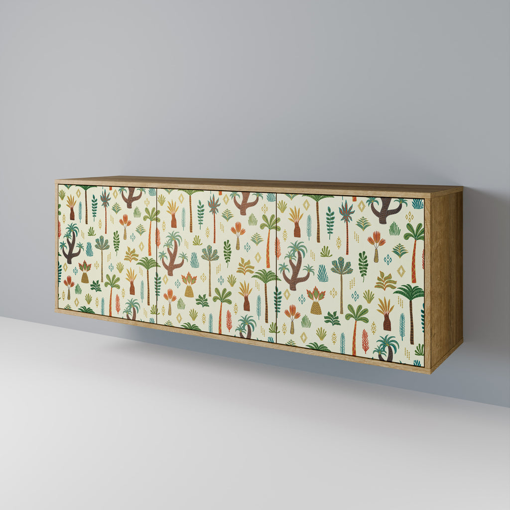 PALM SPRING 3-Door Sideboard in Oak Effect