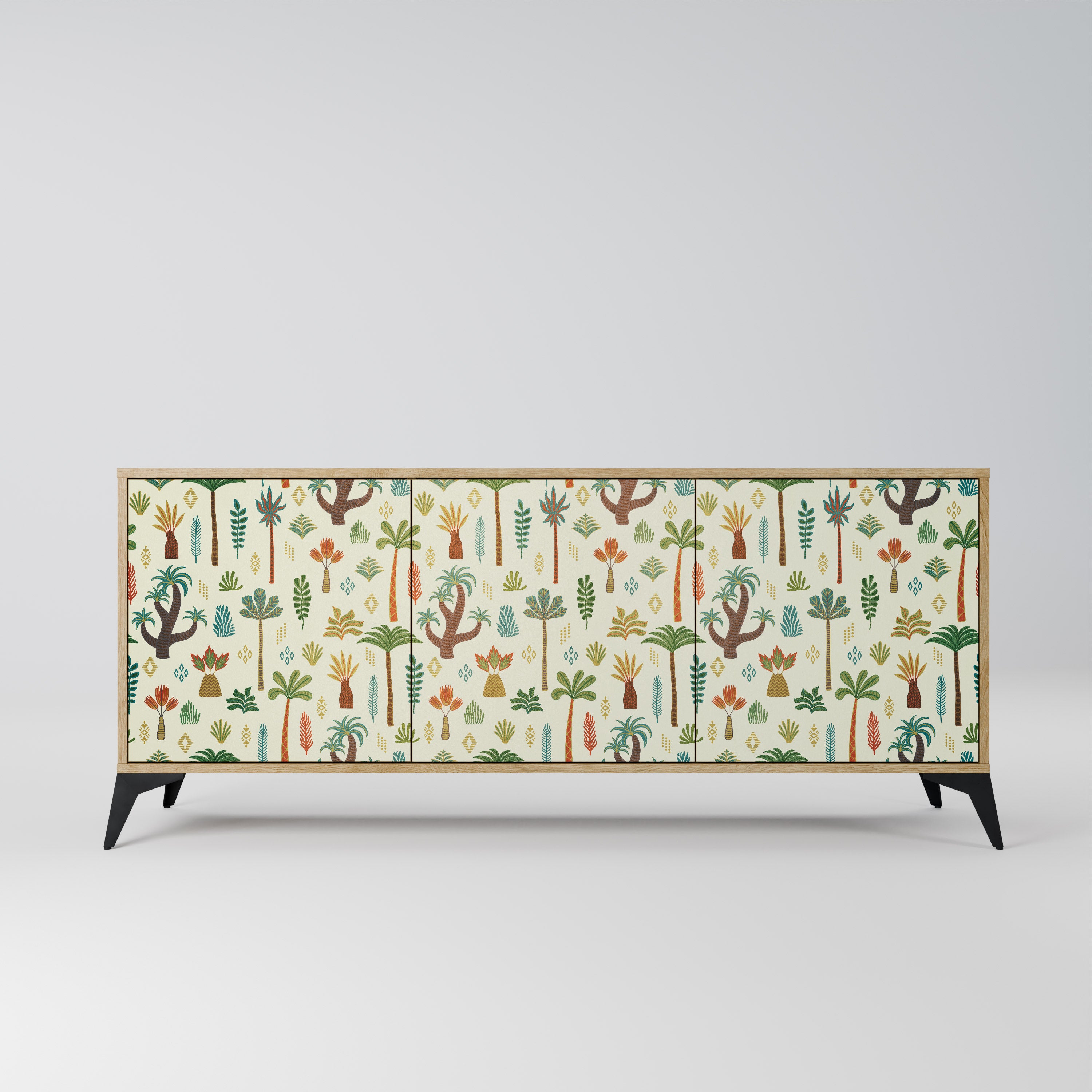 PALM SPRING 3-Door Sideboard in Oak Effect