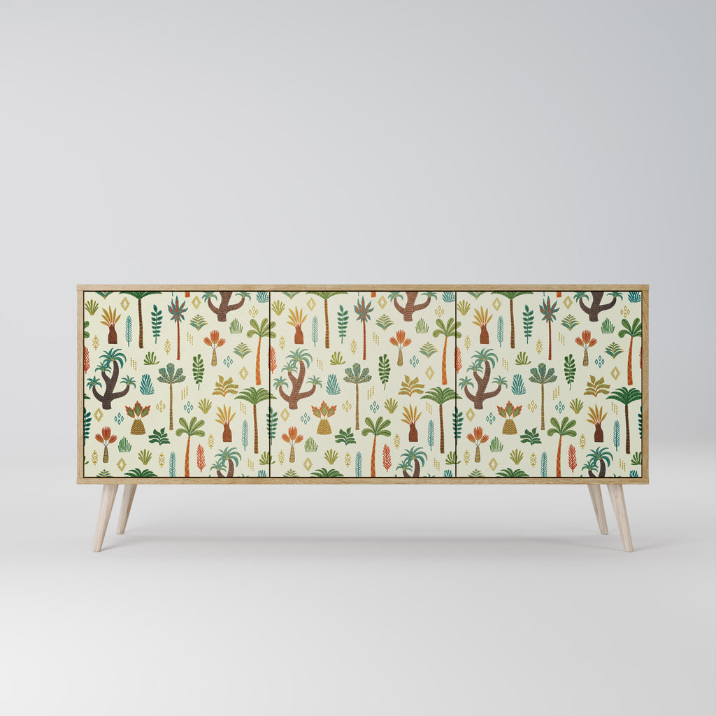 PALM SPRING 3-Door Sideboard in Oak Effect