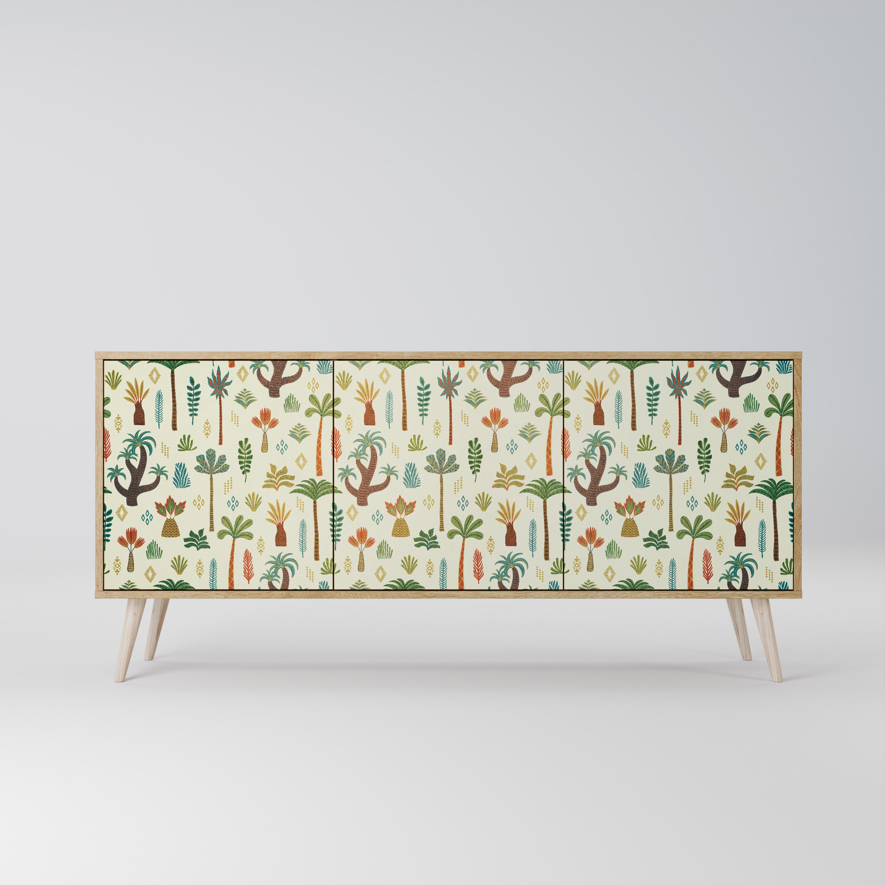 PALM SPRING 3-Door Sideboard in Oak Effect