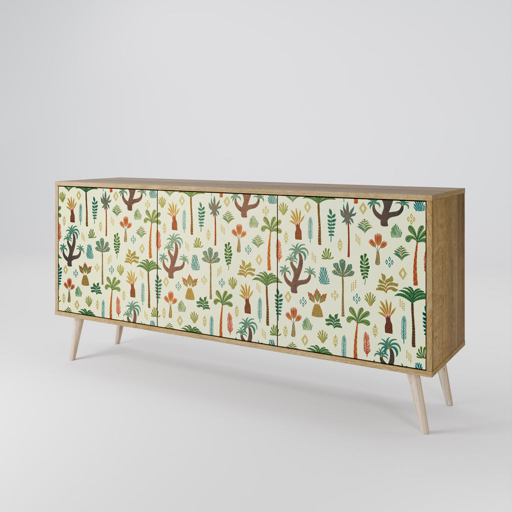 PALM SPRING 3-Door Sideboard in Oak Effect