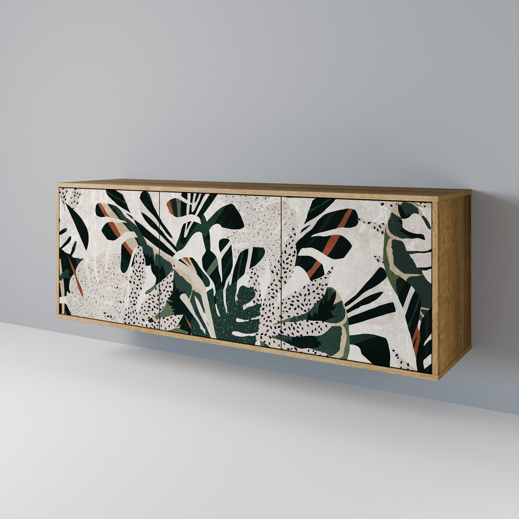 VERDURE FORMATION 3-Door Sideboard in Oak Effect
