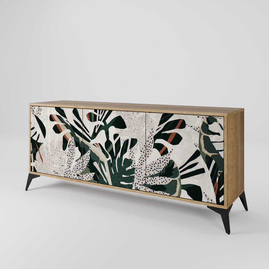 VERDURE FORMATION 3-Door Sideboard in Oak Effect