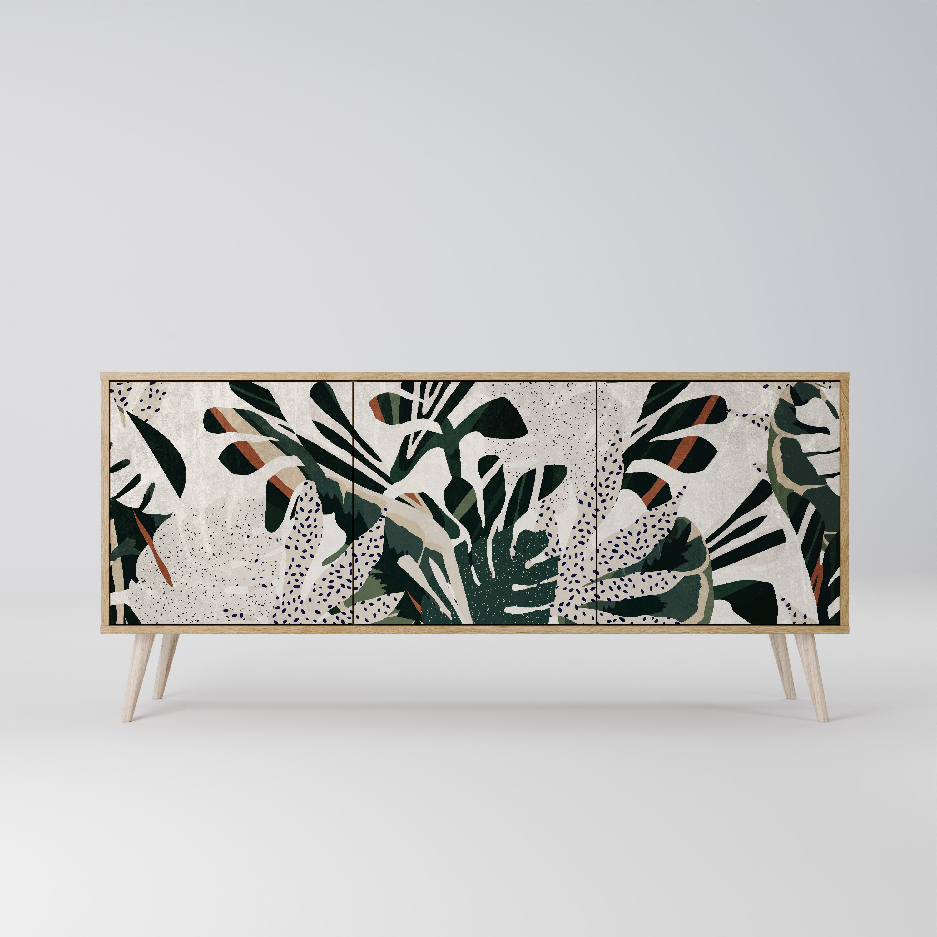 VERDURE FORMATION 3-Door Sideboard in Oak Effect